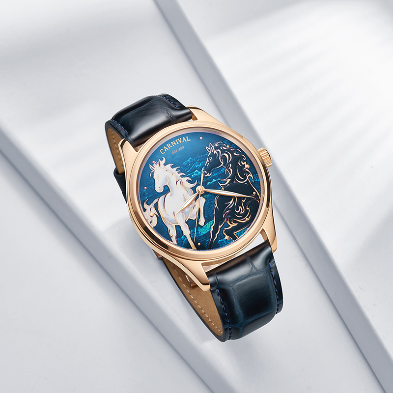 Đồng hồ nam Carnival ngựa2